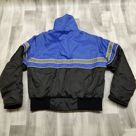 ✅VTG Polaris Snowmobile Bomber Jacket Men's LARGE Quilted lining Union Made USA - Picture 2 of 10